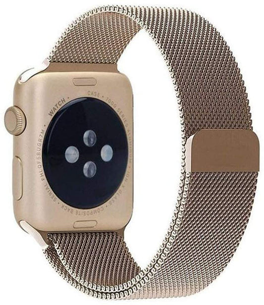 Champaign Gold Magnetic Stainless Steel Strap for Apple Watch