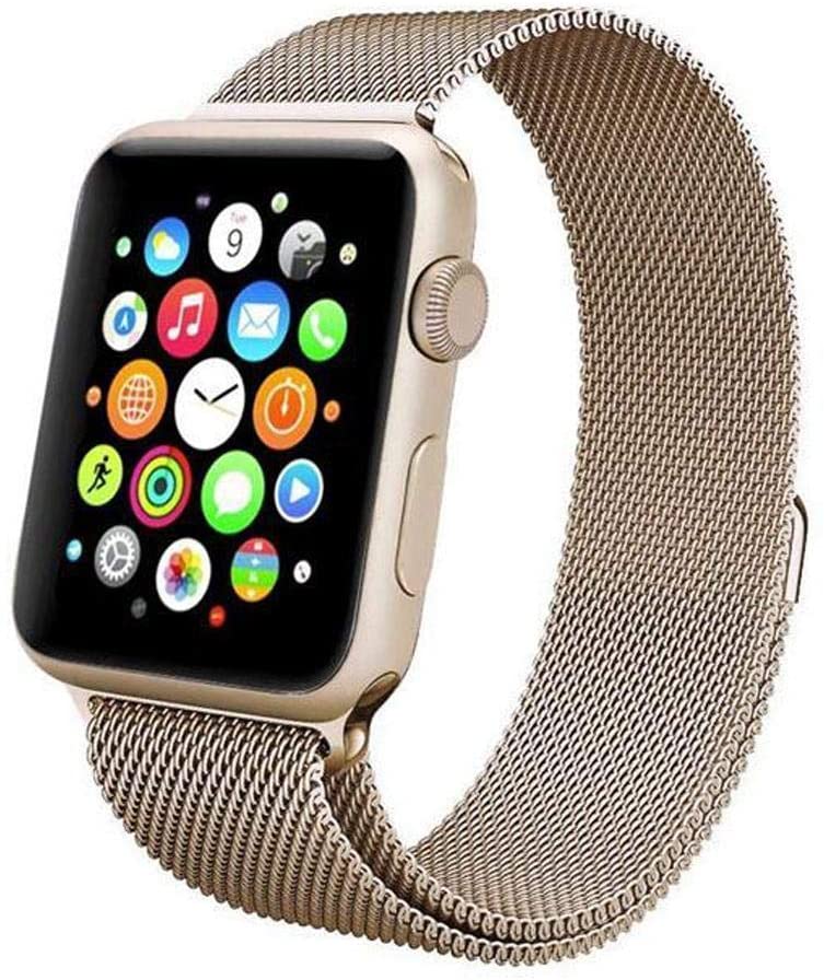 Champaign Gold Magnetic Stainless Steel Strap for Apple Watch