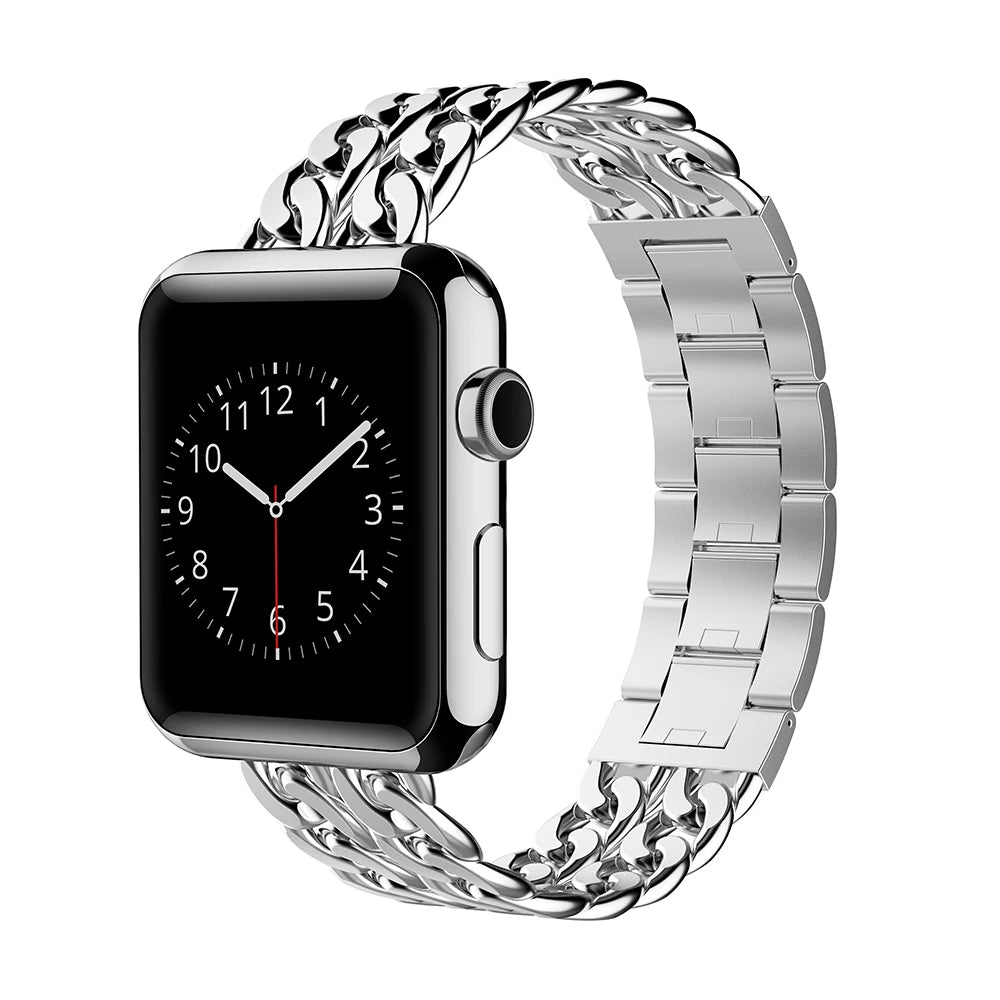 Silver Cowboy Stainless Steel Strap for Apple Watch