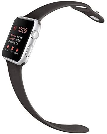 Black Silicone Strap for Apple Watch