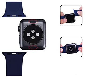 Blue Silicone Strap for Apple Watch