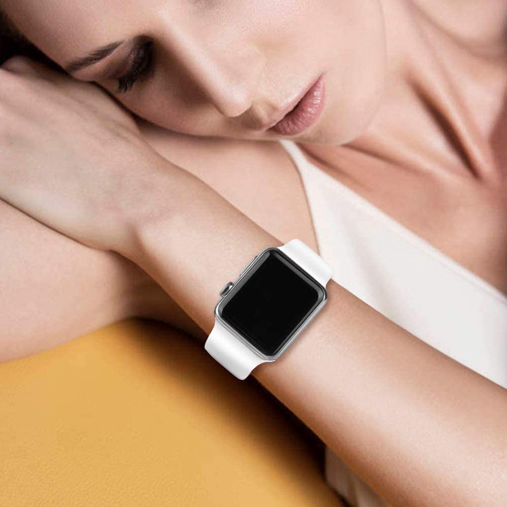 White Silicone Strap for Apple Watch