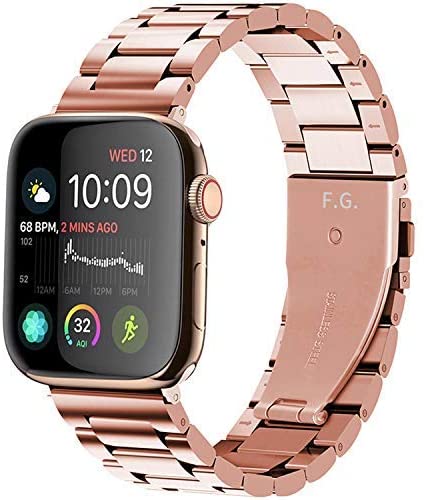 Rose Gold Stainless Steel Strap for Apple Watch