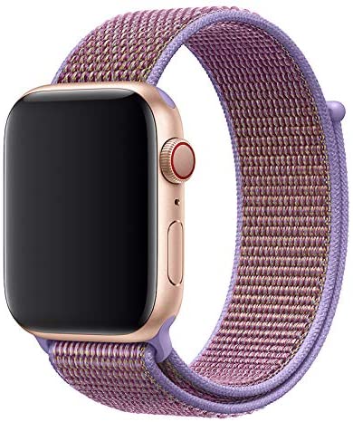Sports Polyester Lilac Loop Strap for Apple Watch