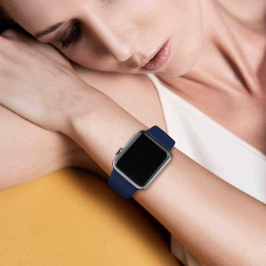 Blue Silicone Strap for Apple Watch