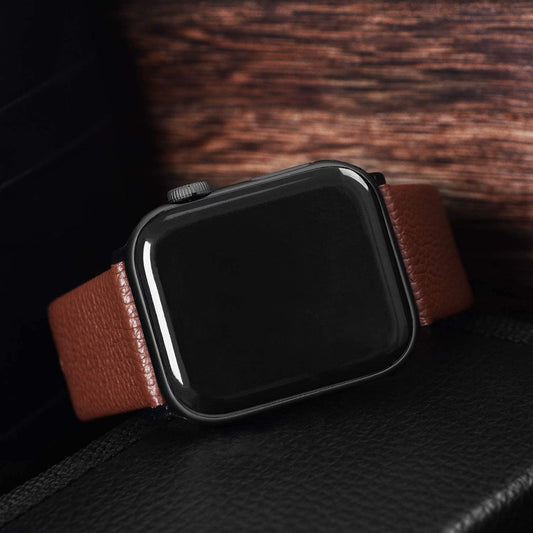 Brown Leather Strap for Apple Watch