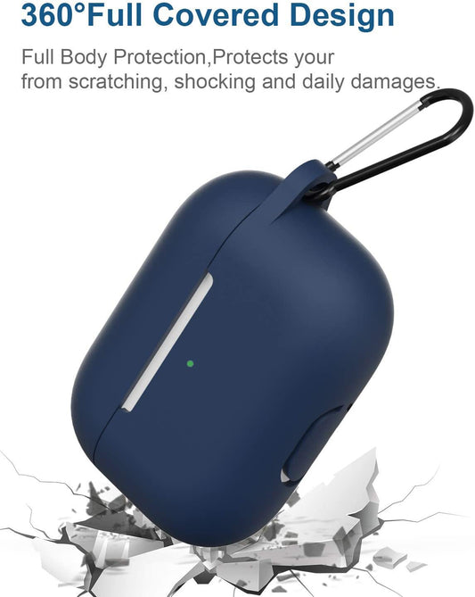 Navy Blue Protective Silicone Cover for AirPods Pro Case