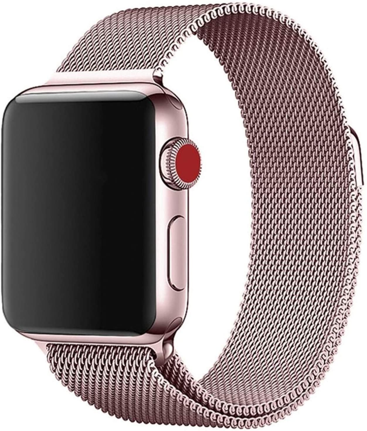 Pink Gold Magnetic Stainless Steel Strap for Apple Watch