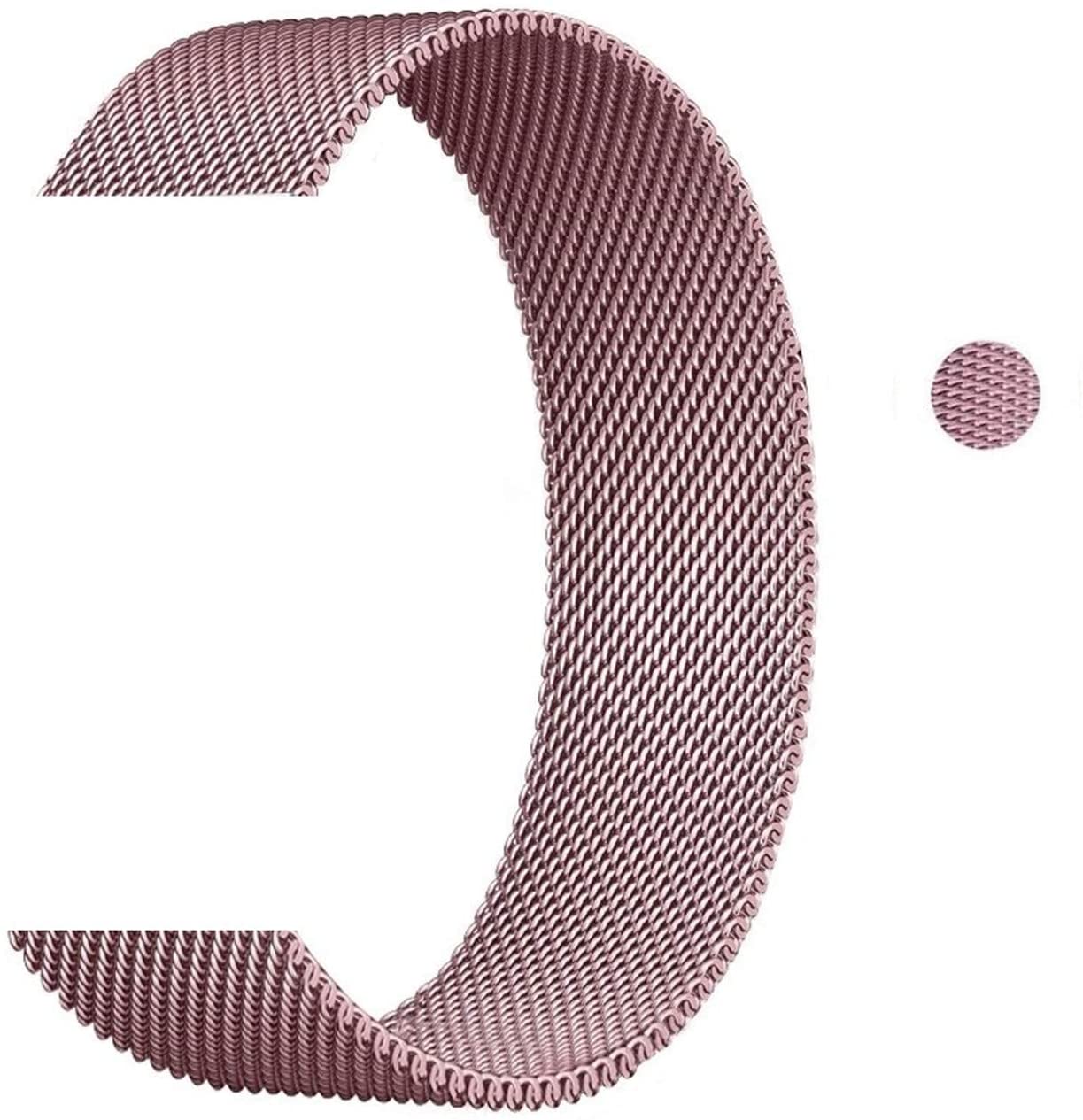 Pink Gold Magnetic Stainless Steel Strap for Apple Watch