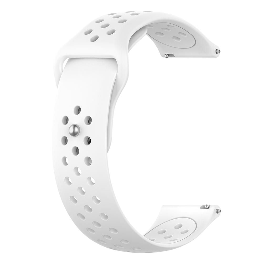 White Sport Silicone 20mm Strap