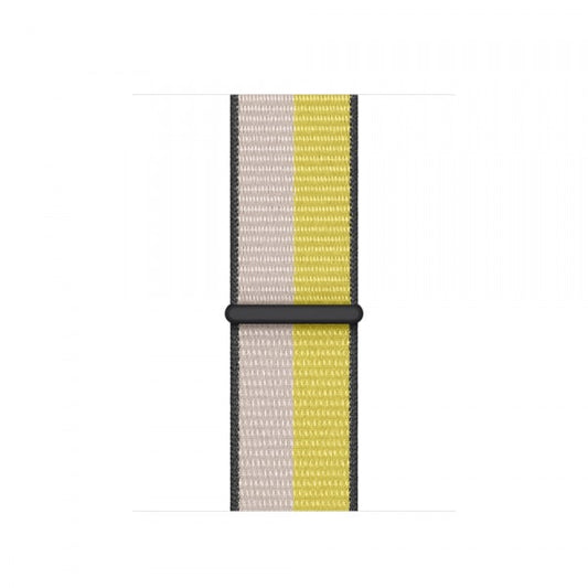 Oat Milk & Lemon Zest Sports Polyester Loop Strap for Apple Watch