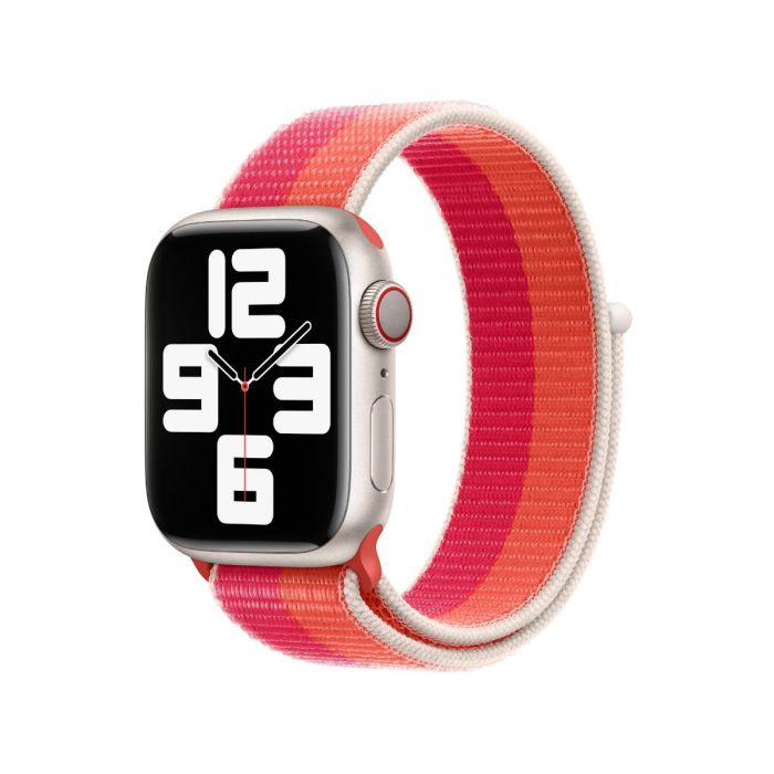 Nectarine & Peony Sports Polyester Loop Strap for Apple Watch