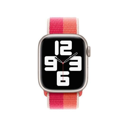 Nectarine & Peony Sports Polyester Loop Strap for Apple Watch