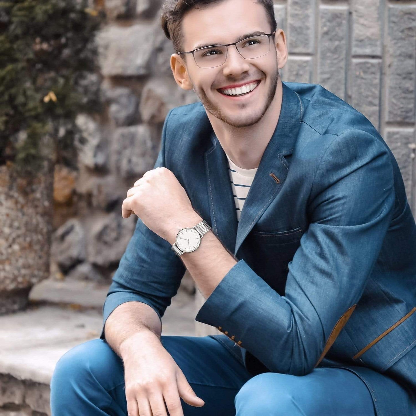 Silver Stainless Steel Strap