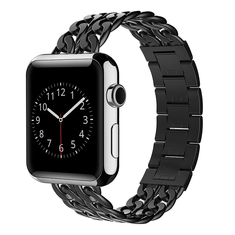 Black Cowboy Stainless Steel Strap for Apple Watch