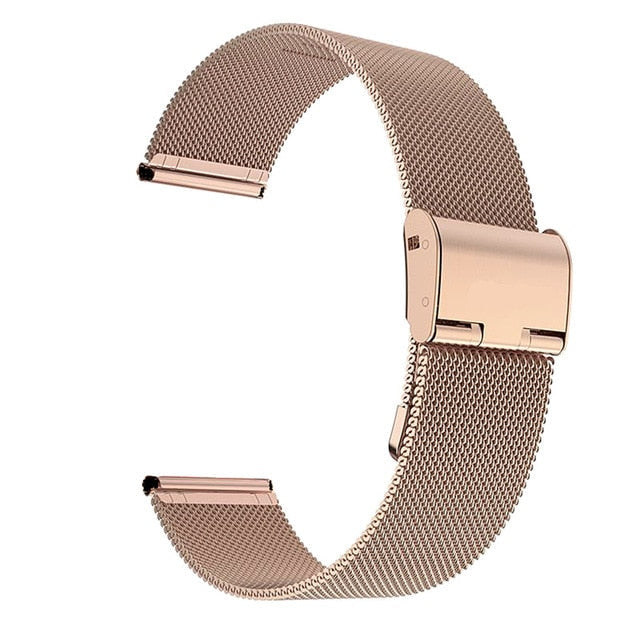 Pink Gold Stainless Steel 22mm Strap