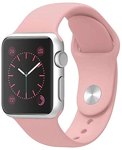 Pink Silicone Strap for Apple Watch