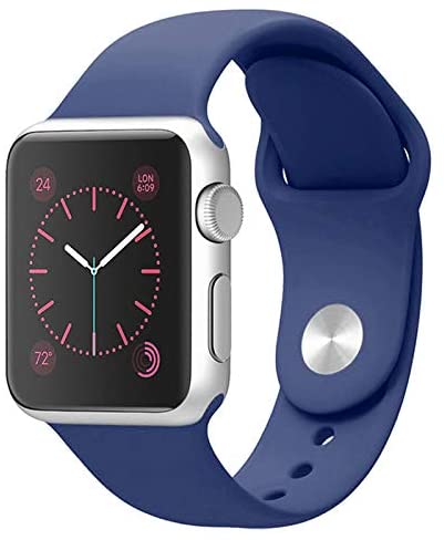 Cobalt Blue Silicone Strap for Apple Watch