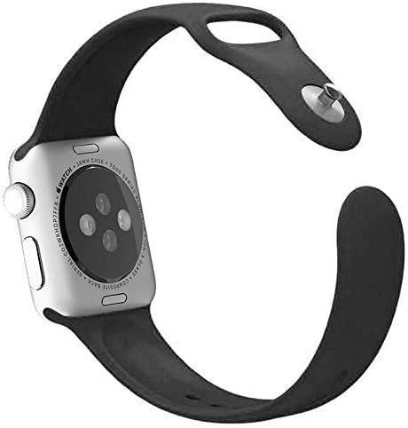 Black Silicone Strap for Apple Watch