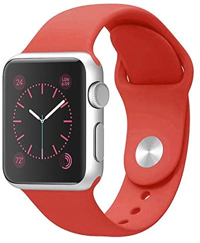 Red Silicone Strap for Apple Watch