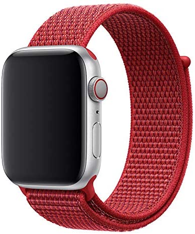 Sports Polyester Red Loop Strap for Apple Watch