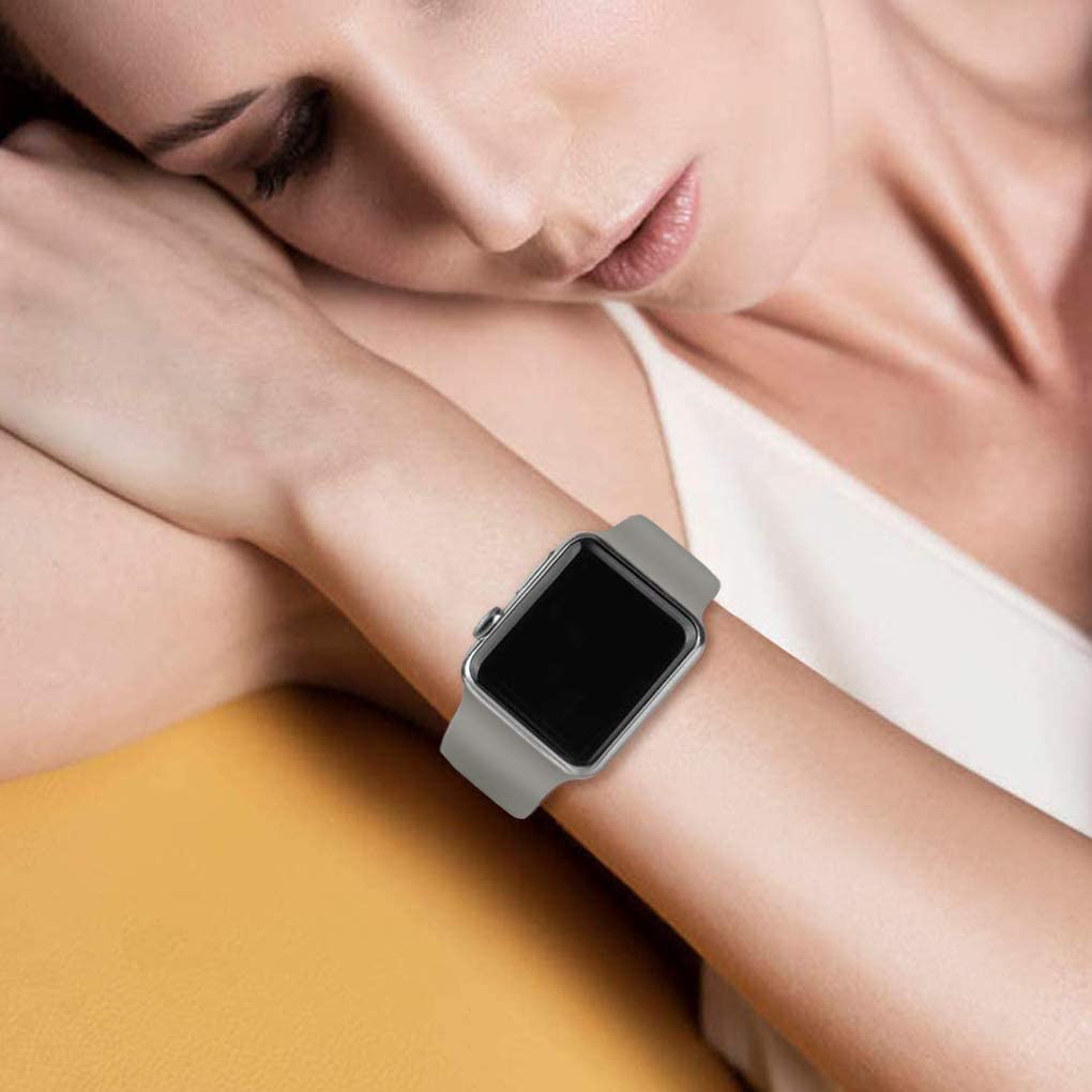 Grey Silicone Strap for Apple Watch