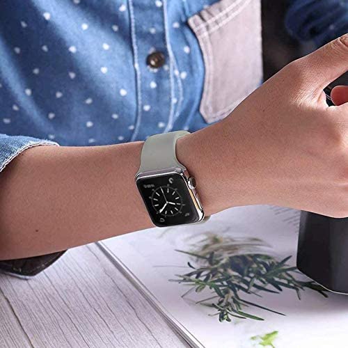 Grey Silicone Strap for Apple Watch CyStraps