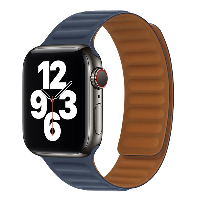 Indigo Silicone Magnetic Strap for Apple Watch