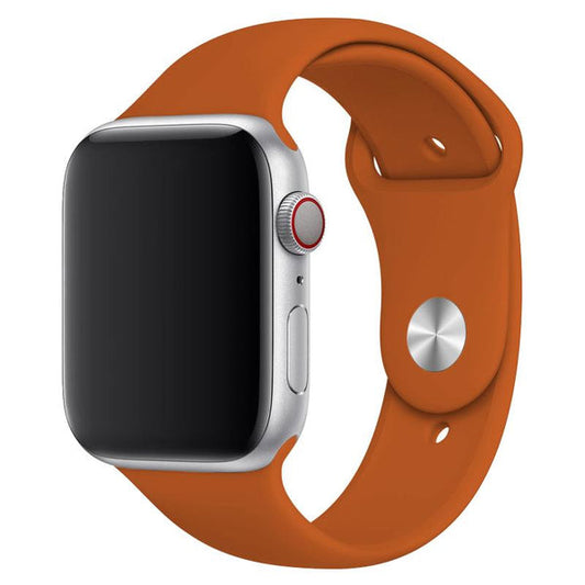 Dark Orange Silicone Strap for Apple Watch