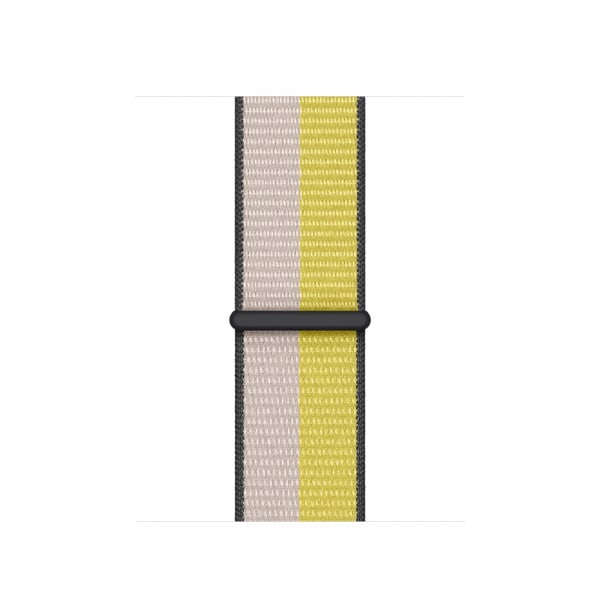 Oat Milk & Lemon Zest Sports Polyester Loop Strap for Apple Watch