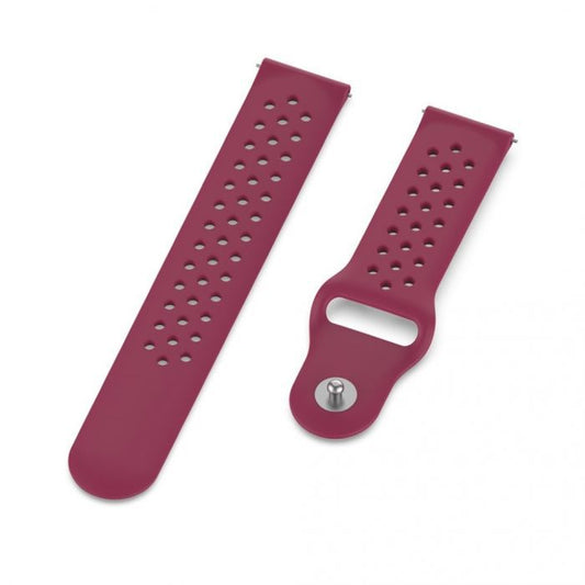 Wine Red Silicone 20mm Strap